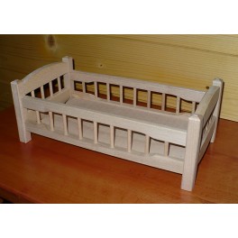 Dřevěná postýlka pro panenky Dřevěná postýlka pro panenky